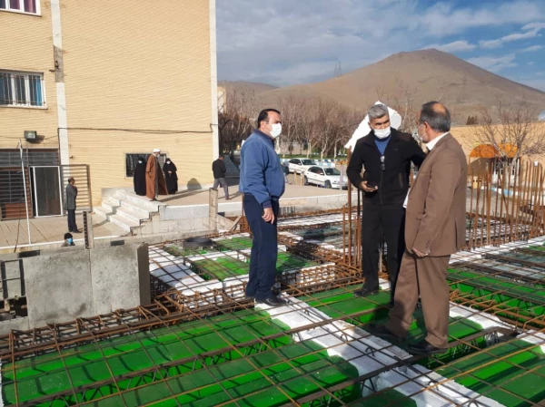 بازدید سرپرست دانشگاه فرهنگیان از پروژه ساخت خوابگاه دانشجویی خیرساز 7