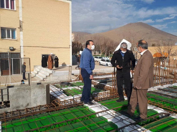 بازدید سرپرست دانشگاه فرهنگیان از پروژه ساخت خوابگاه دانشجویی خیرساز 10
