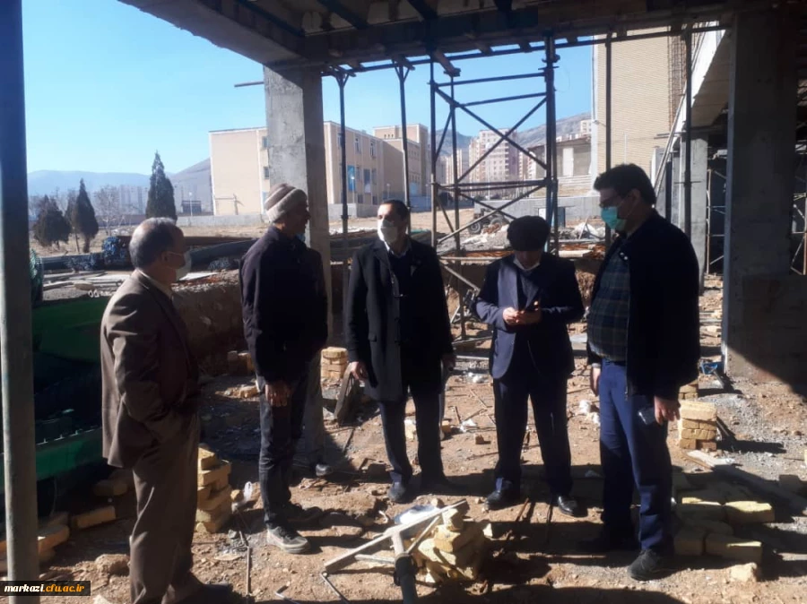 بازدید دفتر برنامه ریزی و عمران سازمان مرکزی از پروژه های در حال ساخت پردیس زینب کبری (س) 8