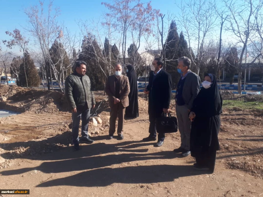 بازدید دفتر برنامه ریزی و عمران سازمان مرکزی از پروژه های در حال ساخت پردیس زینب کبری (س) 9