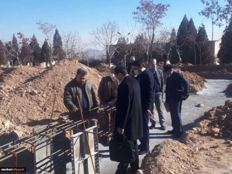 بازدید دفتر برنامه ریزی و عمران سازمان مرکزی از پروژه های در حال ساخت پردیس زینب کبری (س) 11