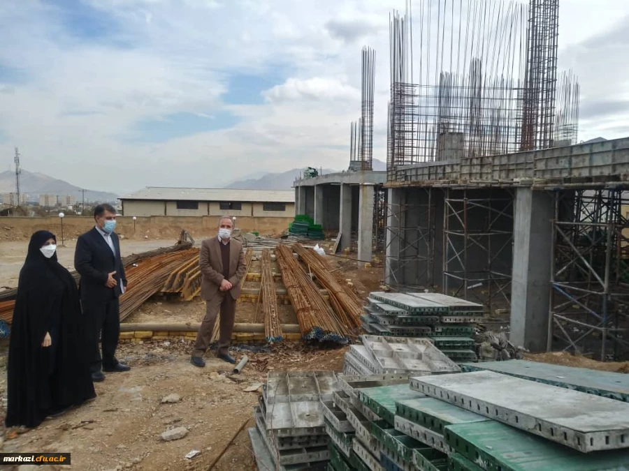 بازدیداز پروژه های در حال ساخت پردیس زینب کبری (س) استان مرکزی 4