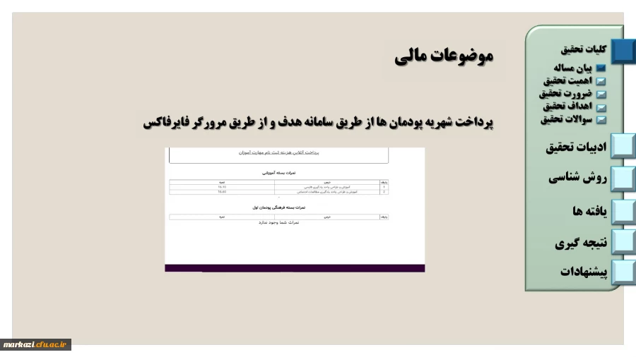 راهنمای واریز شهریه