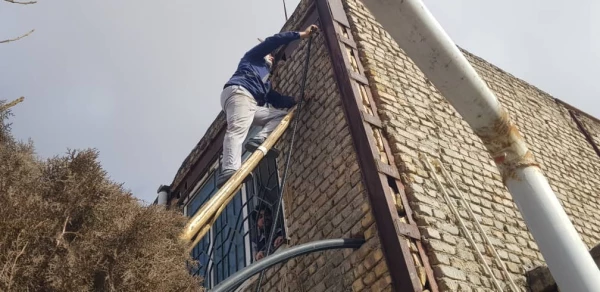 سیستم دوربین های مداربسته دانشگاه به شبکه فیبر نوری متصل شد 5