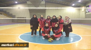 کسب مقام چهارم تیم والیبال دختران دانشگاه فرهنگیان استان مرکزی
