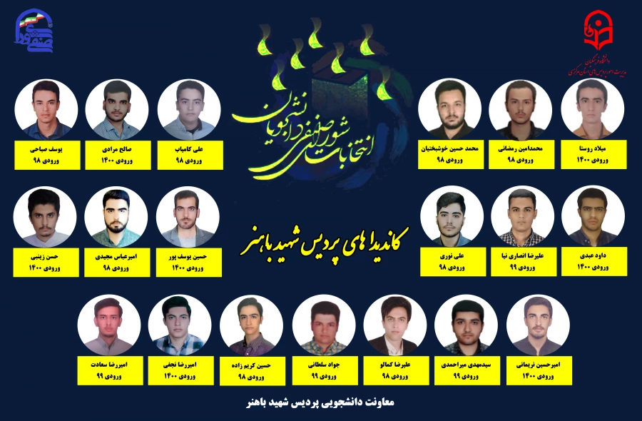 کاندیداهای شورای صفی باهنر