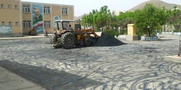 زیبا سازی محوطه پردیس زینب کبری (س) 2