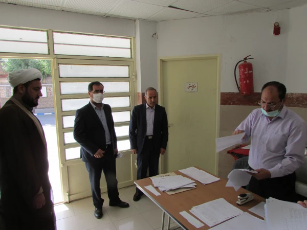 بازدید رئیس دانشگاه فرهنگیان استان از محل برگزاری امتحانات 6
