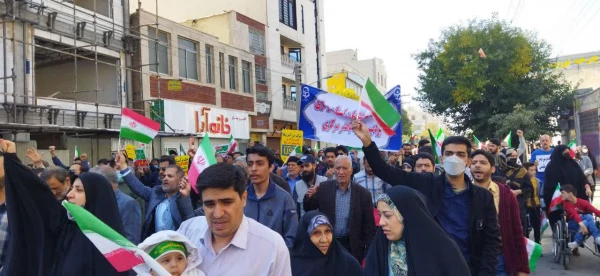 حضور دانشگاهیان دانشگاه فرهنگیان استان مرکزی در راهپیمایی یوم الله 13 آبان 5