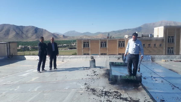 عملیات اجرای 6 هزار مترمربع عایق رطوبتی بام (ایزوگام)  3