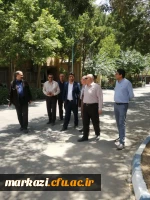 بازدید مدیرکل پشتیبانی و رفاه سازمان مرکزی و مدیرکل نوسازی از پردیس های استان  2