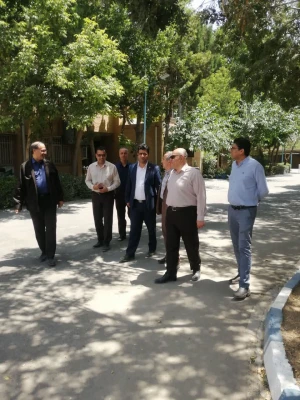 بازدید مدیرکل پشتیبانی و رفاه سازمان مرکزی و مدیرکل نوسازی از پردیس های استان  2