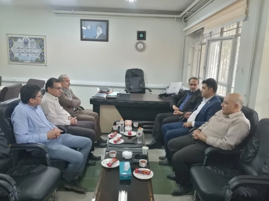 بازدید مدیرکل پشتیبانی و رفاه سازمان مرکزی و مدیرکل نوسازی از پردیس های استان  5