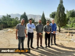 تحویل زمین به پیمانکار جهت ساخت کتابخانه  و محوطه سازی خوابگاه خیر ساز 6