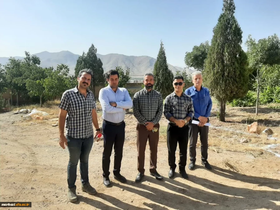 تحویل زمین به پیمانکار جهت ساخت کتابخانه  و محوطه سازی خوابگاه خیر ساز 6