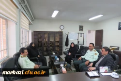 دیدار رئیس کلانتری 17 قائم با رئیس دانشگاه فرهنگیان استان
 2