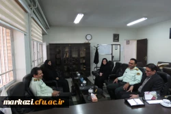 دیدار رئیس کلانتری 17 قائم با رئیس دانشگاه فرهنگیان استان
 3