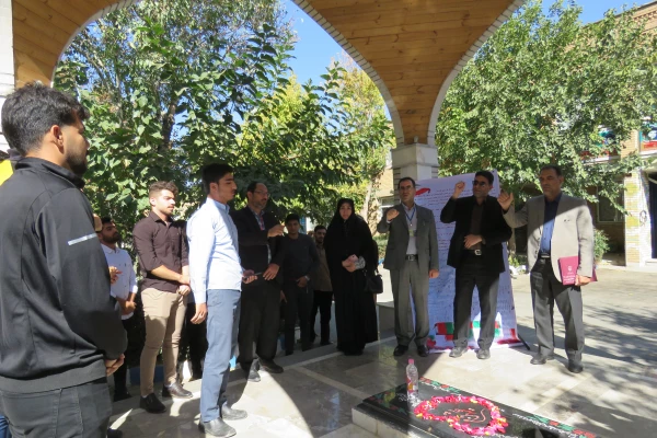 تجمع دانشگاهیان دانشگاه فرهنگیان استان مرکزی در محکومیت جنایات رژیم صهیونیستی 8