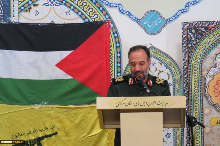 مراسم روضه و توسل به نیت نصرت الهی برای مردم غزه در پردیس شهیدباهنر برگزار شد 7