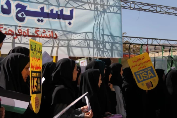 تجمع دانشجویان پردیس زینب کبری (س) در محکومیت جنایات رژیم صهیونیستی 2