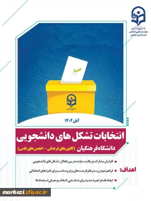 انتخابات انجمن های علمی پردیس شهید باهنر اراک