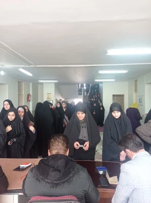 حضور پرشور دانشجویان پردیس حضرت زینب کبری (س) در انتخابات  2