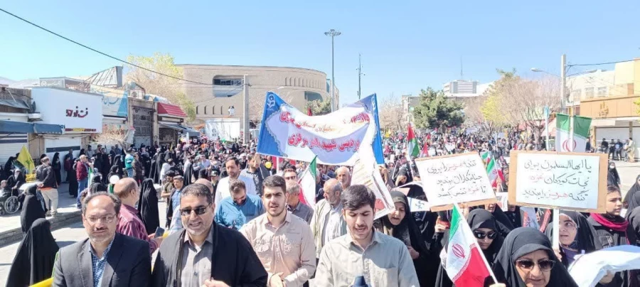 حضور پر شور دانشجویان دانشگاه فرهنگیان استان مرکزی در یوم الله روز قدس 6