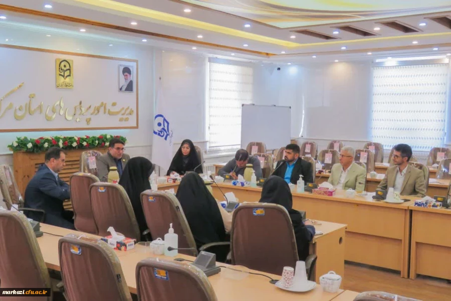 اولین جلسه شورای مدیریت ،نظارت و توسعه منابع دانشگاه فرهنگیان استان مرکزی برگزار شد 2