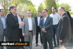 بازدید معاون برنامه ریزی و توسعه دانشگاه فرهنگیان و مسئولین سازمان برنامه و بودجه کشور از پروژه های عمرانی و فضاهای آموزشی دانشگاه فرهنگیان استان مرکزی  2