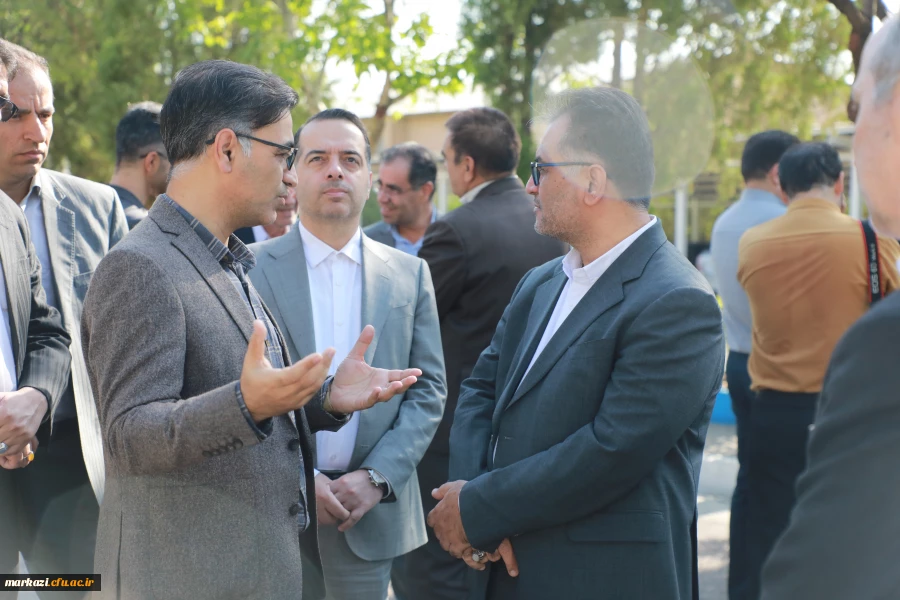 بازدید معاون برنامه ریزی و توسعه دانشگاه فرهنگیان و مسئولین سازمان برنامه و بودجه کشور از پروژه های عمرانی و فضاهای آموزشی دانشگاه فرهنگیان استان مرکزی  2