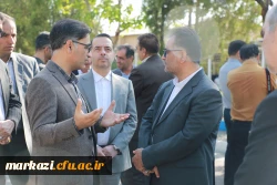 بازدید معاون برنامه ریزی و توسعه دانشگاه فرهنگیان و مسئولین سازمان برنامه و بودجه کشور از پروژه های عمرانی و فضاهای آموزشی دانشگاه فرهنگیان استان مرکزی  2