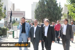 بازدید معاون برنامه ریزی و توسعه دانشگاه فرهنگیان و مسئولین سازمان برنامه و بودجه کشور از پروژه های عمرانی و فضاهای آموزشی دانشگاه فرهنگیان استان مرکزی  2