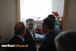 بازدید معاون برنامه ریزی و توسعه دانشگاه فرهنگیان و مسئولین سازمان برنامه و بودجه کشور از پروژه های عمرانی و فضاهای آموزشی دانشگاه فرهنگیان استان مرکزی  3