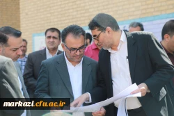 بازدید معاون برنامه ریزی و توسعه دانشگاه فرهنگیان و مسئولین سازمان برنامه و بودجه کشور از پروژه های عمرانی و فضاهای آموزشی دانشگاه فرهنگیان استان مرکزی  4