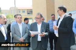 بازدید معاون برنامه ریزی و توسعه دانشگاه فرهنگیان و مسئولین سازمان برنامه و بودجه کشور از پروژه های عمرانی و فضاهای آموزشی دانشگاه فرهنگیان استان مرکزی  5