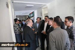 بازدید معاون برنامه ریزی و توسعه دانشگاه فرهنگیان و مسئولین سازمان برنامه و بودجه کشور از پروژه های عمرانی و فضاهای آموزشی دانشگاه فرهنگیان استان مرکزی  6