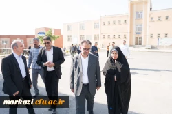 بازدید معاون برنامه ریزی و توسعه دانشگاه فرهنگیان و مسئولین سازمان برنامه و بودجه کشور از پروژه های عمرانی و فضاهای آموزشی دانشگاه فرهنگیان استان مرکزی  7