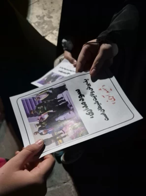 دانشجومعلمان انقلابی، پرشور و با صلابت در میدان به جهاد تبیین می پردازند. 3